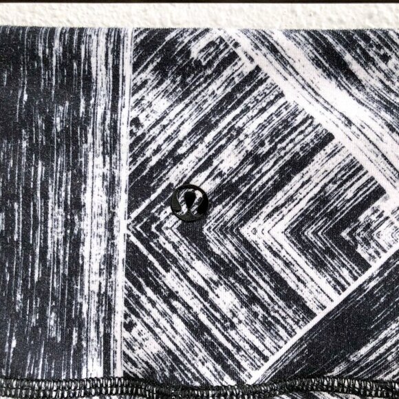 LULULEMON Lululemon High Times Pant Heat Wave White Black No Size Dot Check Meas - Picture 9 of 11